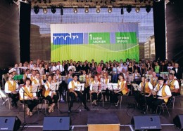 EU-Projekt Konzert auf dem Altmarkt in Dresden